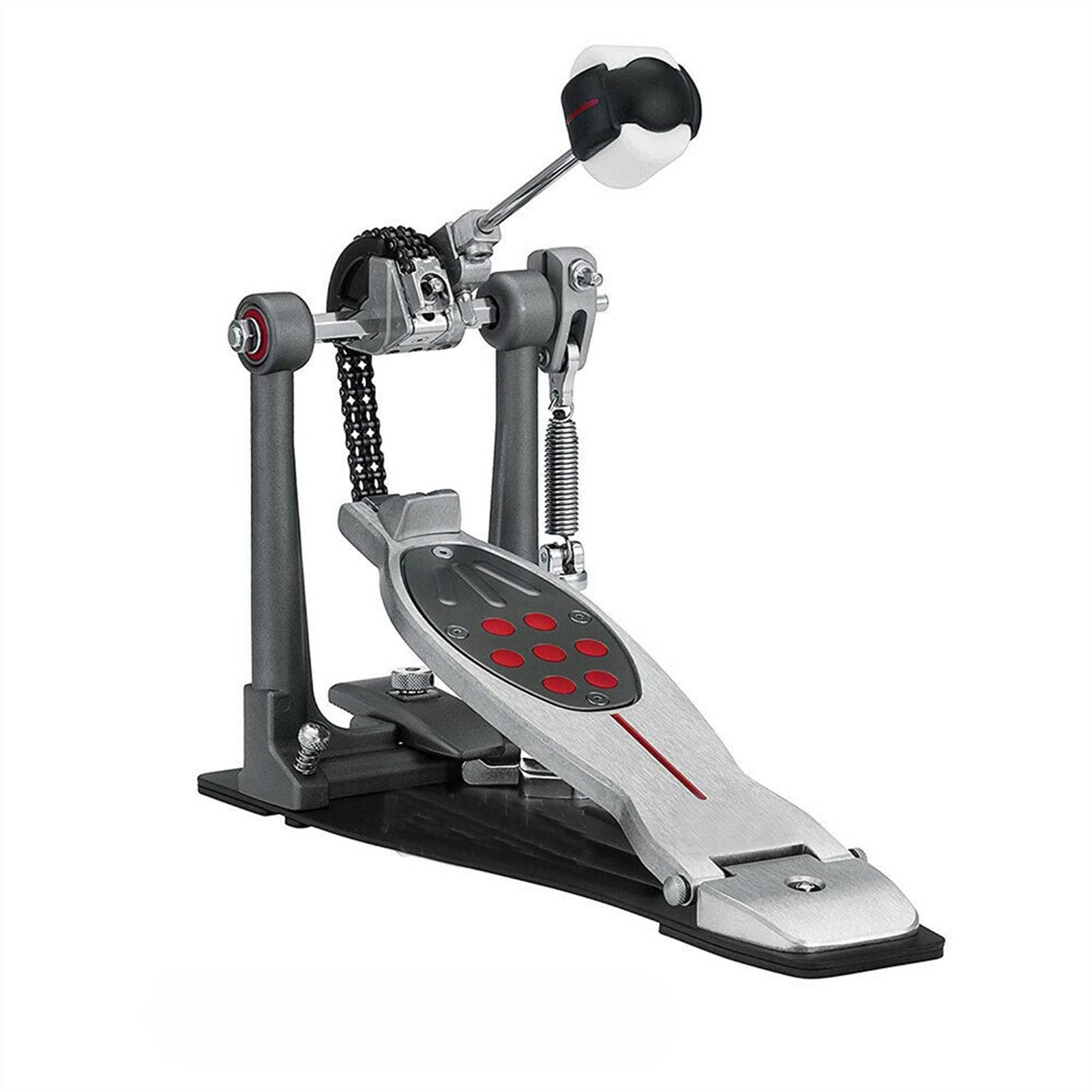 FLFL Pratica Pedale Tamburo Pearl Pedal Hammer Single Pedal Doppio Tamburo Drum Drum Pedal (Color : Single Step)