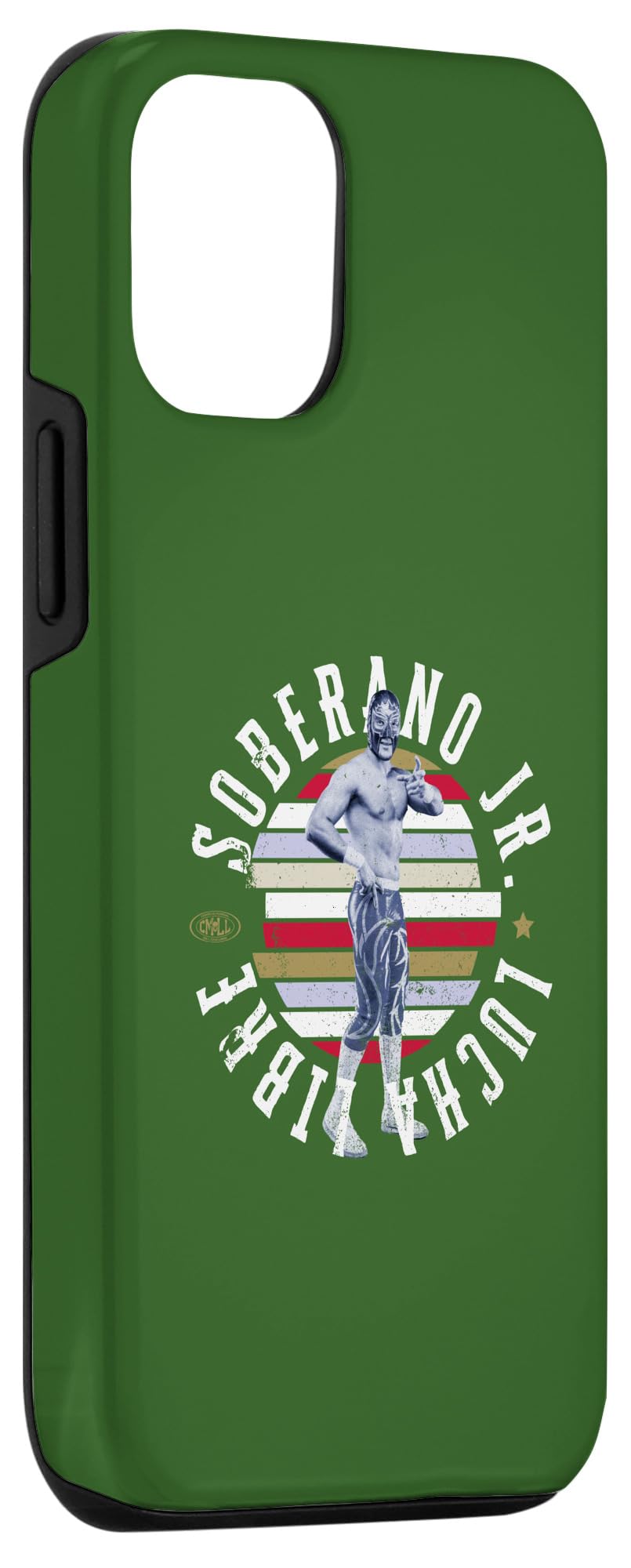 iPhone 14 Soberano Jr. Mexican Luchador Ideal for men and women. Case - Image 3
