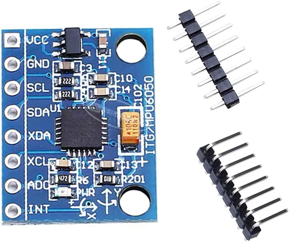 Miteko MPU6050 Module 3 Axis Accelerometer Gyroscope GY-521 Sensor Breakout Board for Quadcopter Arduino Robotics Raspberry Pi Boards