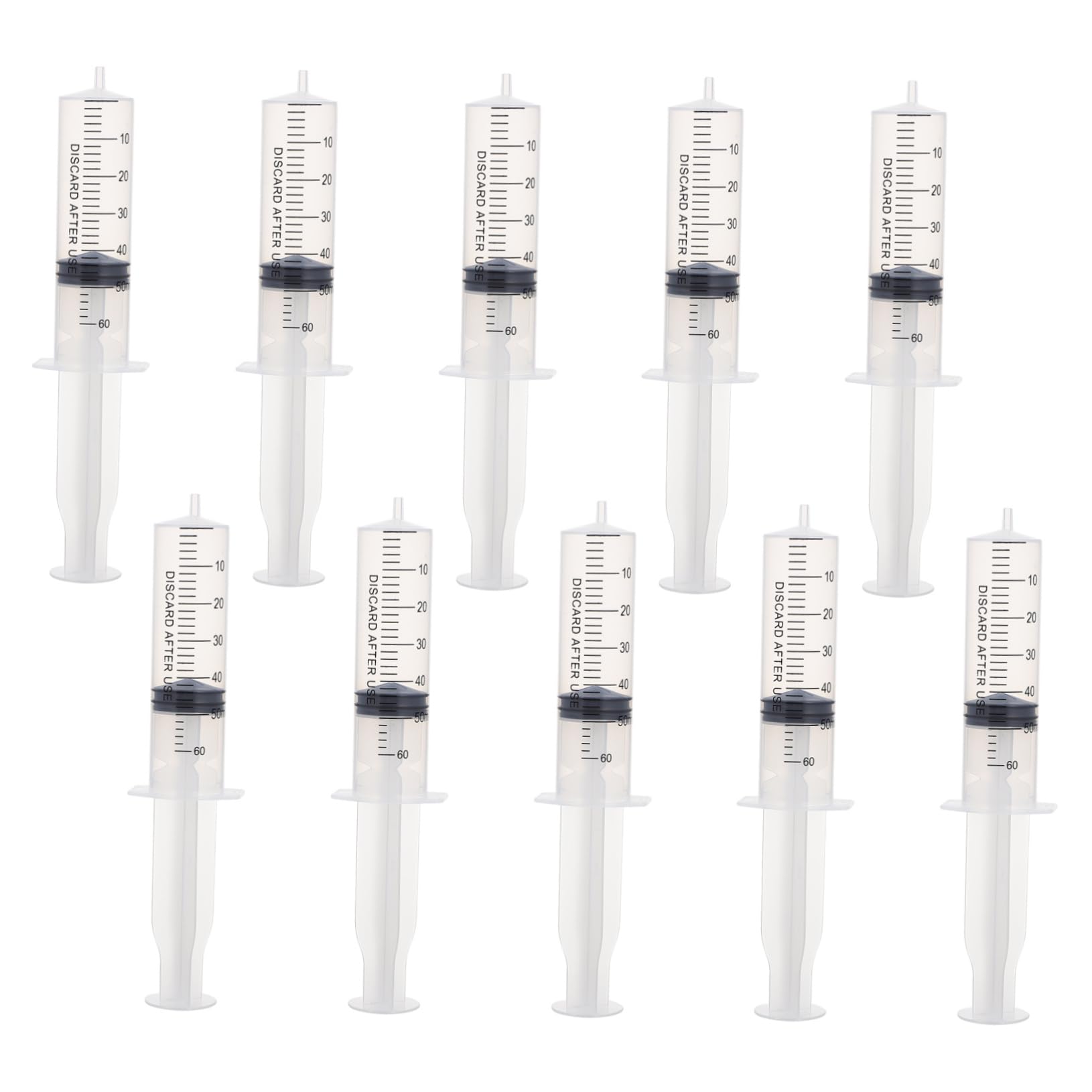 Gatuida 30pezzi Siringa in Plastica Per Erogazione Di Liquidi Scala Graduata Ago Per Misurazione Precisa e Uso Pratico in Laboratorio