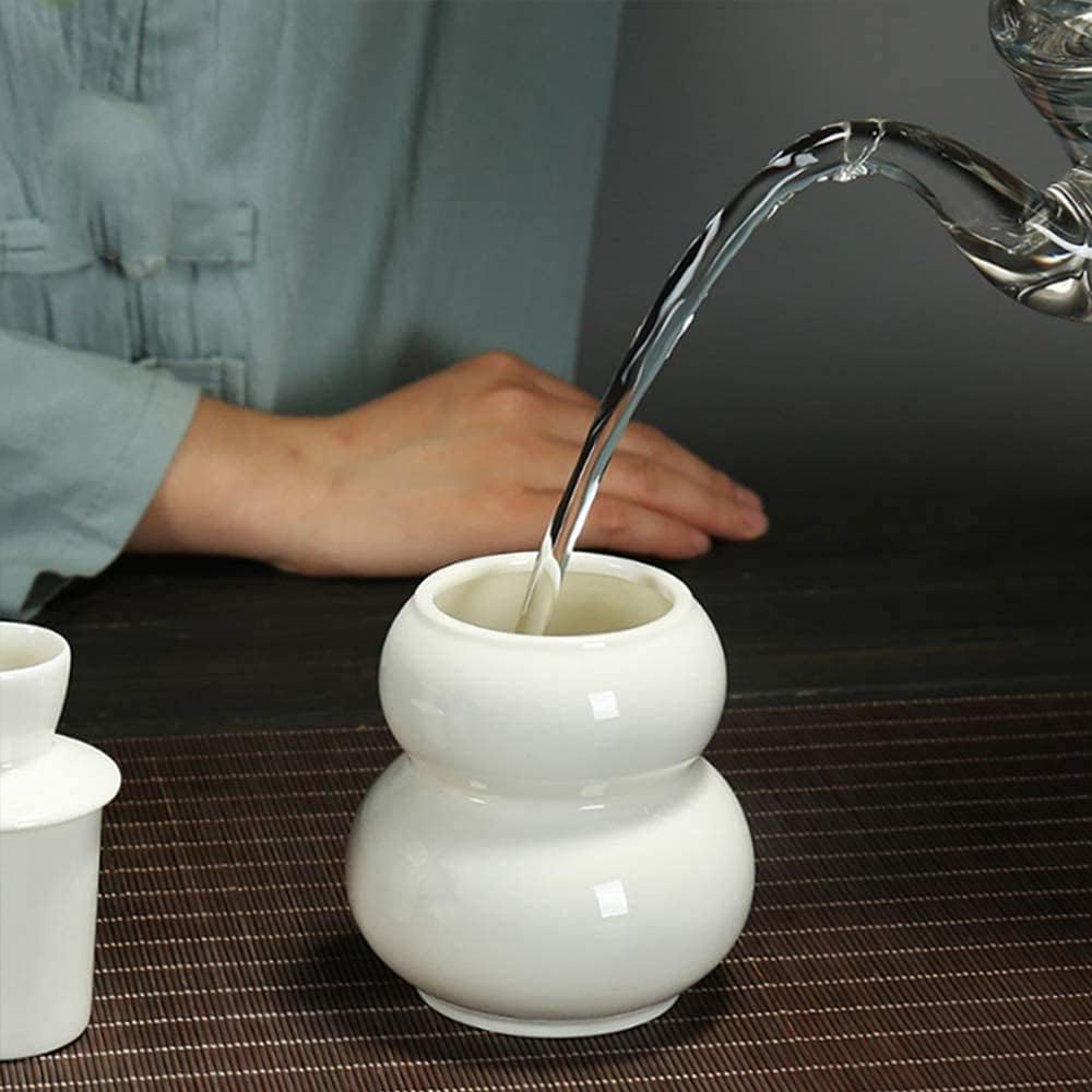 8 Piece Japanese Sake Set Traditional Wine Glasses Set with Warmer and Tray Timeless Classic - White for Warm/Cold Sake Service Best Gift for Family and Friends