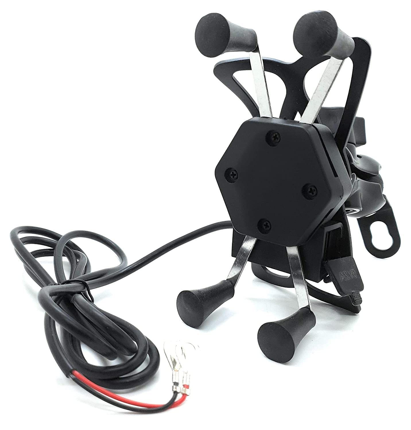 CarFrill Bike Phone Mount,Universal 360° Aluminum Motorcycle Handlebar Mirror Base Mobile Phone mounting Holder Navigation Bracket with USB Fast Charger (Black) (B0B93CNLW7) Amazon Price History, Amazon Price Tracker