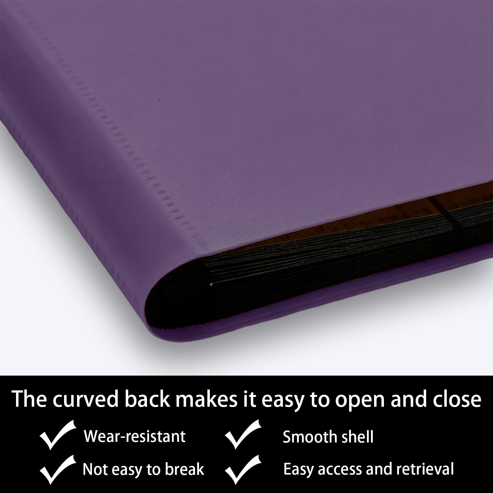 Trading Card Binder-12-Pocket,Total 480 Pockets,Card Collection Binder for Standard Cards Side Loading Card Folder for MTG Sports (Football/Basketball/Baseball) Cards (Purple) - Image 4