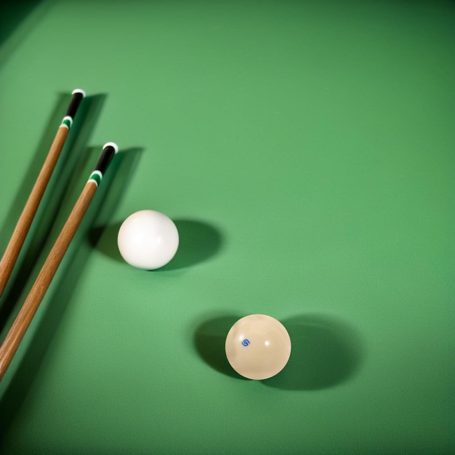 VICASKY Pool Cue Ball with Blue Dots 2-1/4" Billiard Training Ball Wear-Resistant for Home and Sports Use