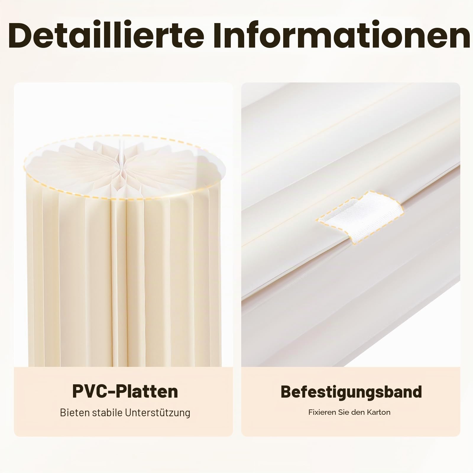 5 Stück Buffet Ständer mit Acrylplatten, Faltbare Tortenständer aus Karton, Stabile Deko-Säulen für Dessert-Tische, Cupcakes & Catering, Ideal für Hochzeit, Party & Geburtstag – Weiß
