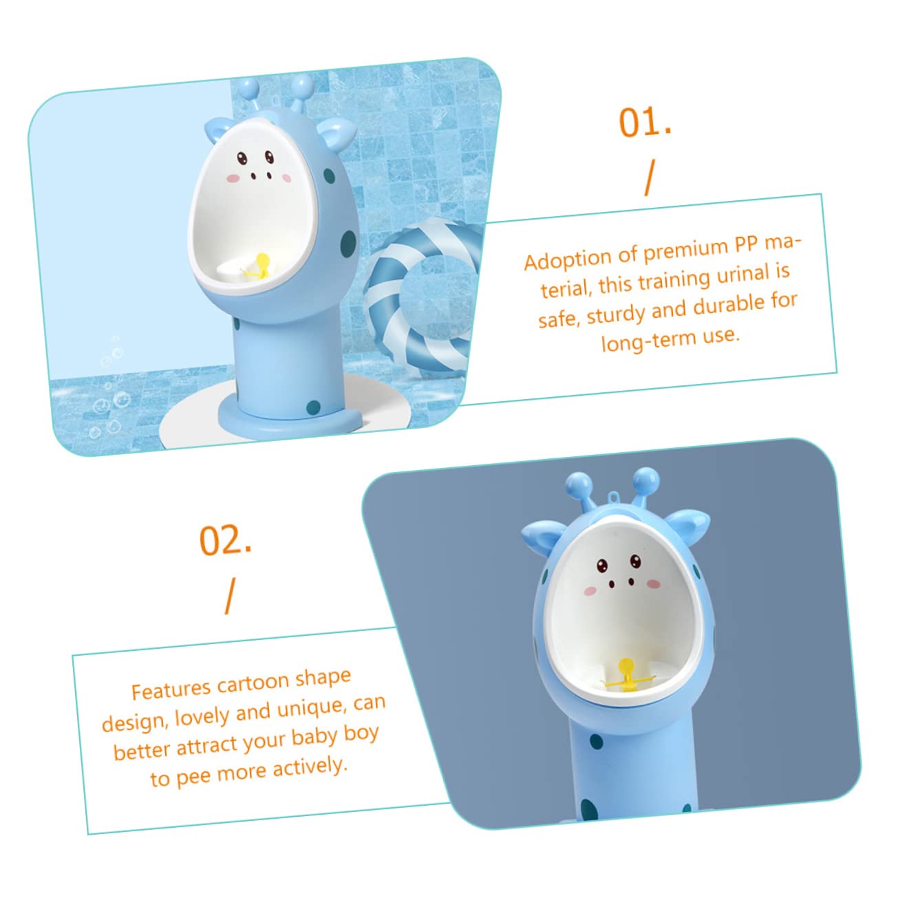 ifundom Orinal Infantil Para Entrenamiento De Niño Urinal Portátil Forma De Para Entrenamiento El Baño De Niño Diseño y Pinwheel