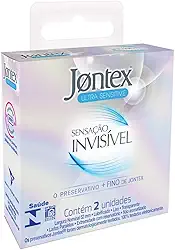 Preservativo Camisinha Jontex Sensação Invisível - 2 unidades, Jontex