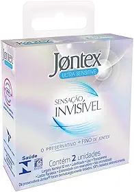 Preservativo Camisinha Jontex Sensação Invisível - 2 unidades, Jontex