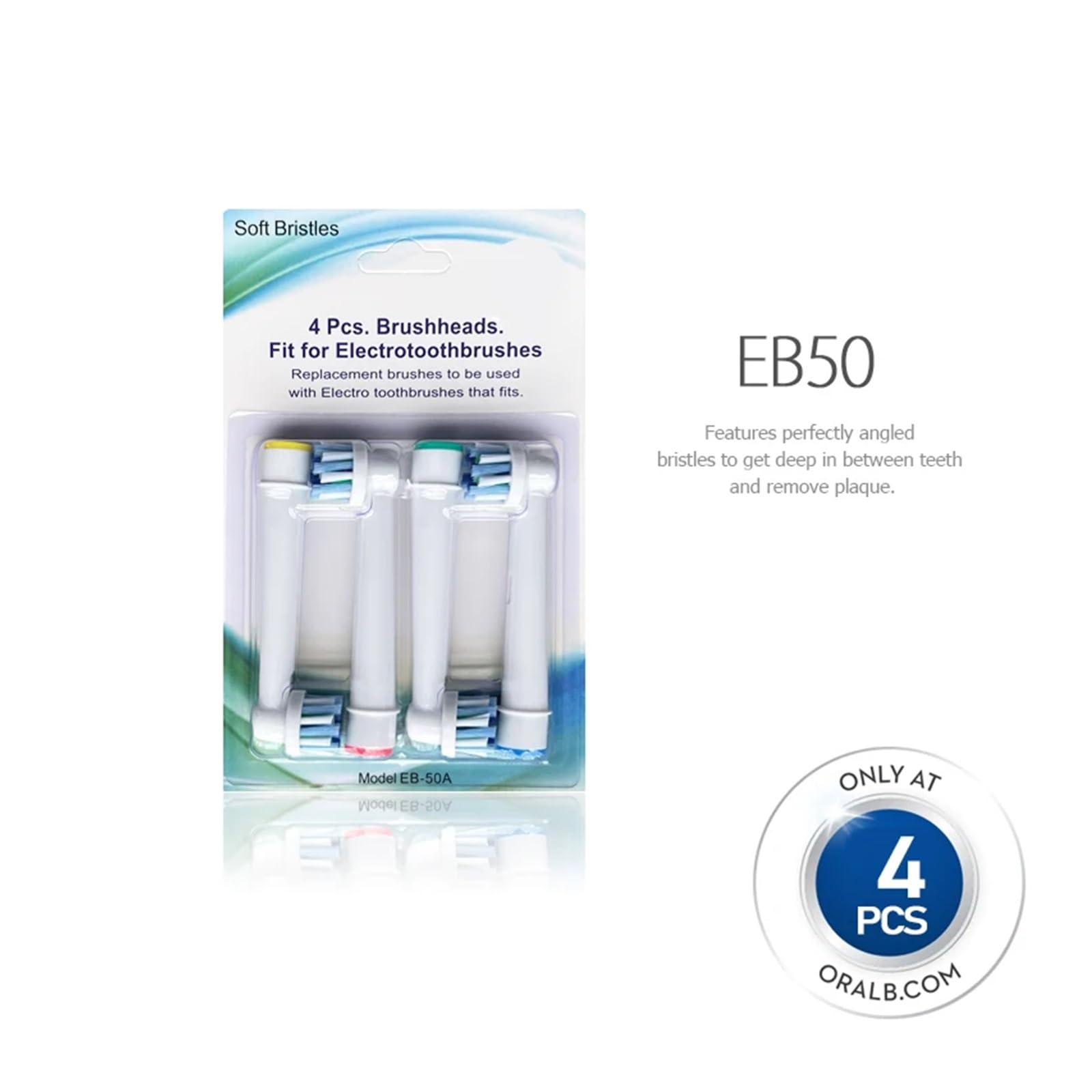 Recambio de cabezales de cepillo, repuesto de cepillo de dientes eléctrico, Compatible con O b.D12