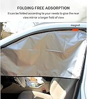 Vista 7 de Parasol magnético para ventana de coche - Totalmente opaco para bloquear rayos UV y protección de privacidad con protector solar para ventana