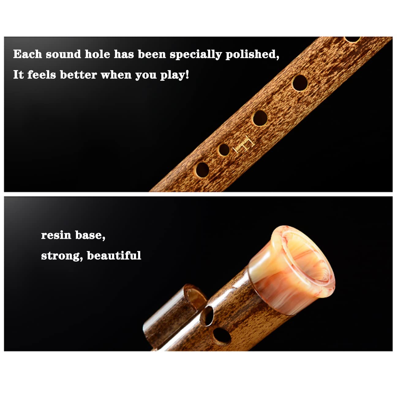 Hulusi Übungsinstrument C-Taste B Anfänger Hulusi Schüler-Kürbisflöte Für Kinder Nationales Blasinstrument Flöte Weicher Klang Und Langlebig (Color : BrownB, S : C-Key)