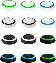 4pcs Thumb Grips, Full Protection Anti-Slip Anti-Scratch Anti-Fingerprint Protective Cover Thumb Joystick Cap Compatible with PS5 PS4 Xbox Series X/S Xbox One Switch Pro Controller