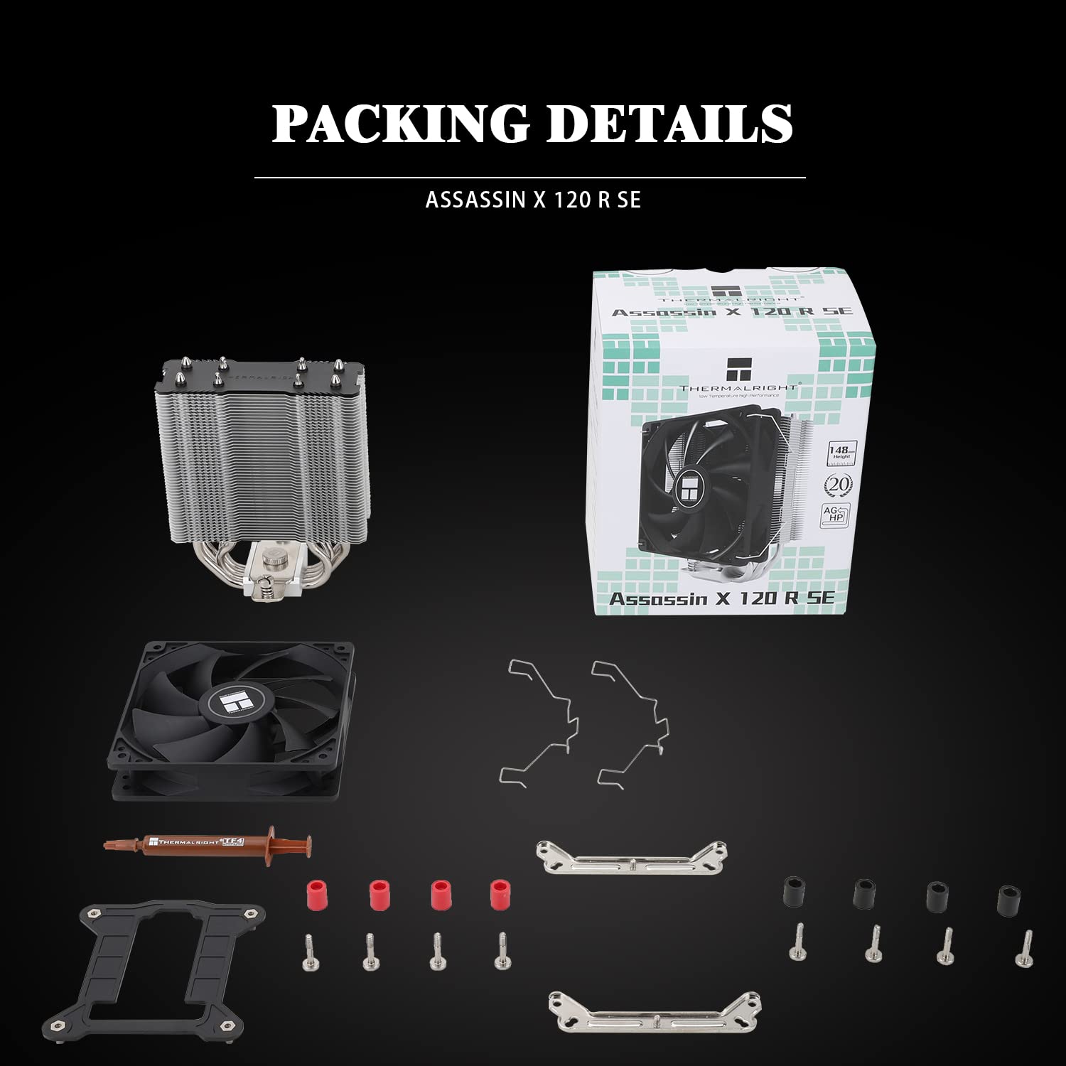 Thermalright Assassin X 120 SE CPU Air Cooler, AX120 SE, 4 Heat