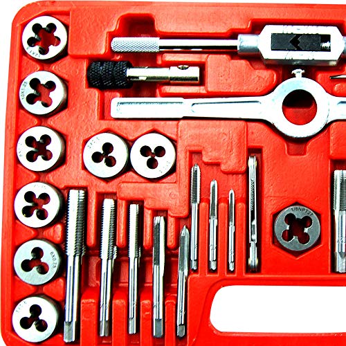 Kit de Macho e Tarracha com 40 Peças em Aço Série Ouro Lee Tools 684064