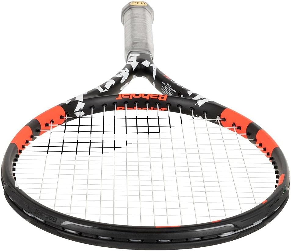 Babolat Evoke 105 Strung Tennis Racquet, Black/Orange (4 1/4" Grip) : Sports & Outdoors