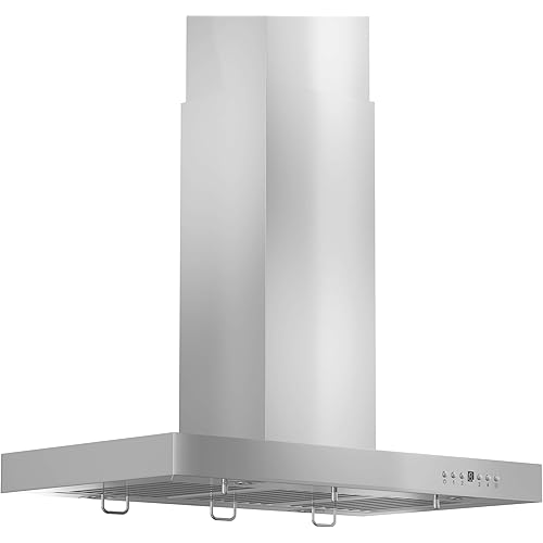 Z Line KE2i-48 Stainless Steel Island Mount Range Hood, 48-Inch