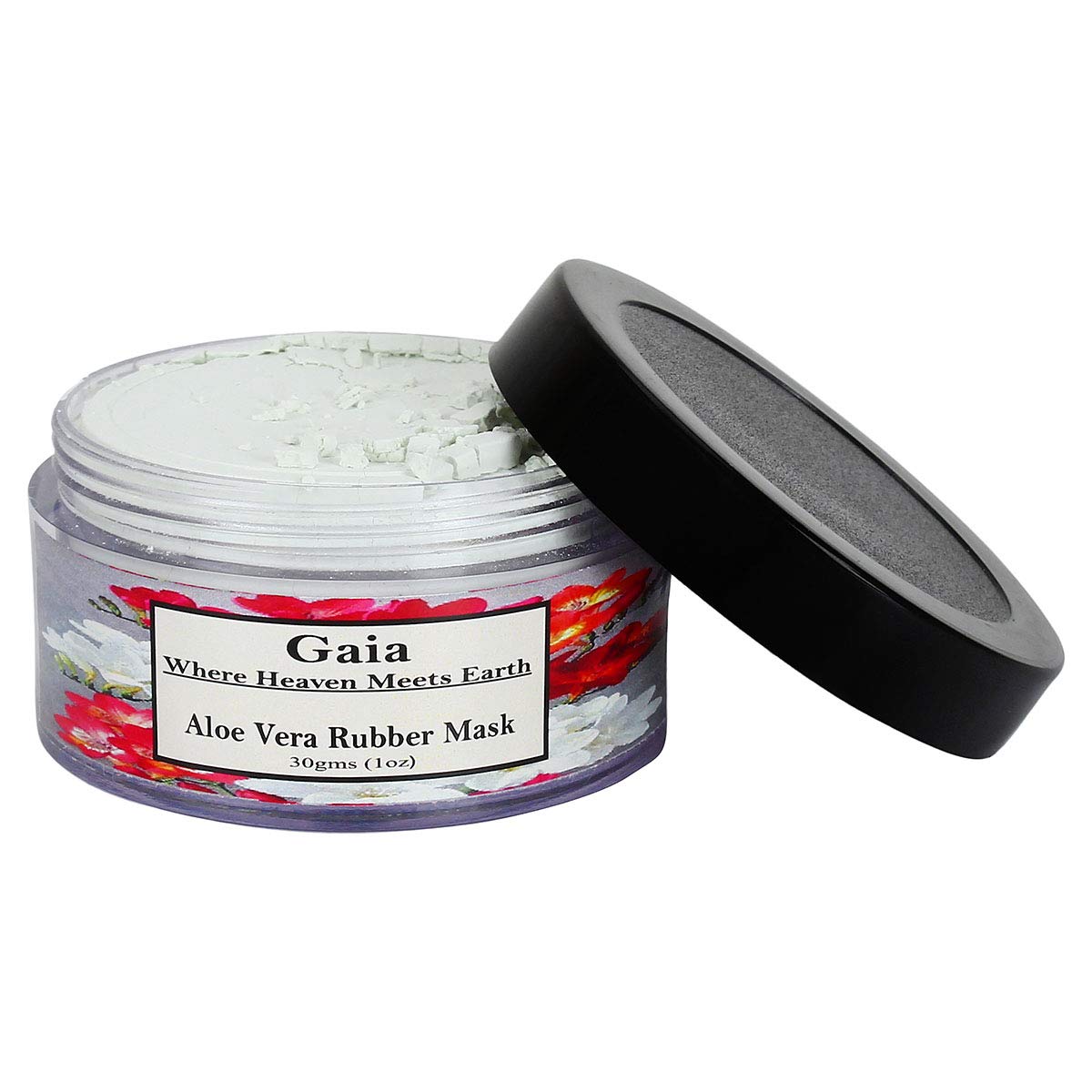Gaia Aromatherapy Aloe Vera Rubber Mask Cooling, Calming, Whitening, Reduces Heat Rash, Results is Beautiful Skin.
