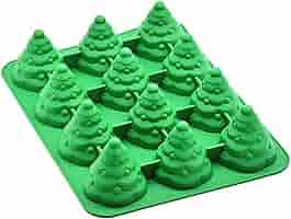 MUELODSIC Grüne Silikon Kuchenform Weihnachtsbaum | Antihaft Backform Für Festliche Kuchen