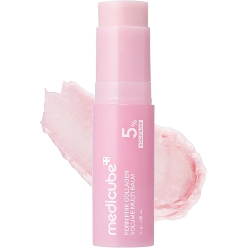 medicube PDRN Pink Collagen Volume Multi Balm Stick | Volufiline, PDRN, NAD, Collagen | Face & Body Balm for Under-Eyes, Neck, Forehead, Smile Lines, Lips | Plumping, Radiance, Line Care | K-Beauty
