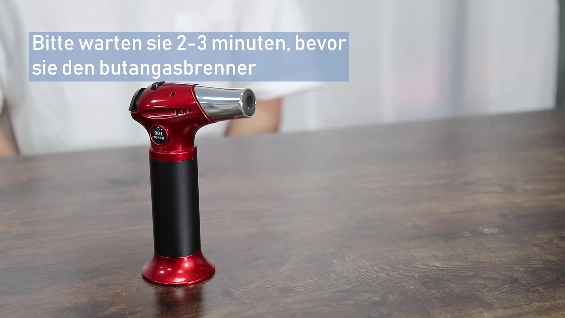 RenFox Flambierbrenner küchenbrenne Butan Gasbrenner mit Sicherheitsschloss Butangasbrenner Küche für Creme Brulee, BBQ… – Bild 8