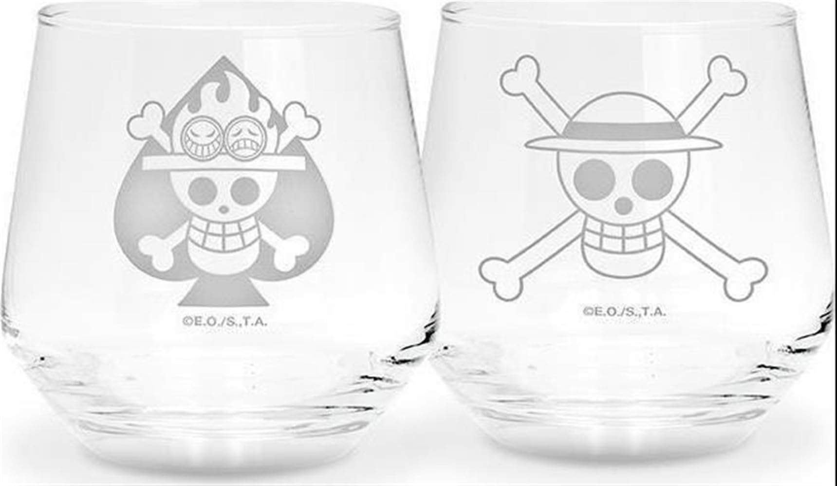 ABYSTYLE One Piece Luffy & Ace Set of 2 Glasses