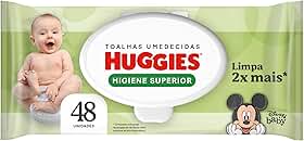 Huggies Lenços Umedecidos Higiene Superior Limpam 2x Mais - 48 Lenços