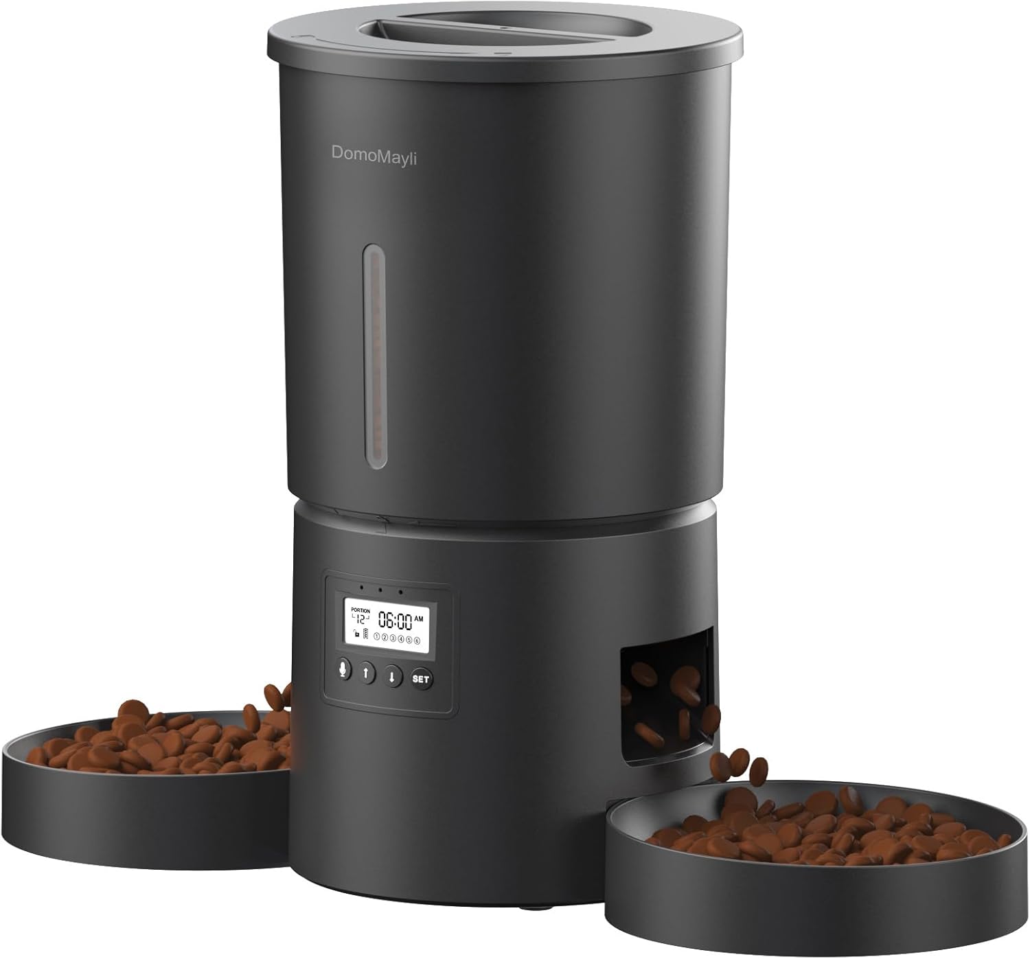 DomoMayli Automatic Dual Cats Feeder for 2 Cats
