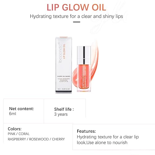 Miniatura 7 de WALULAN 2 unidades de aceite hidratante para brillo de labios brillante transparente antigrietas brillo de labios hidratante húmedo de larga