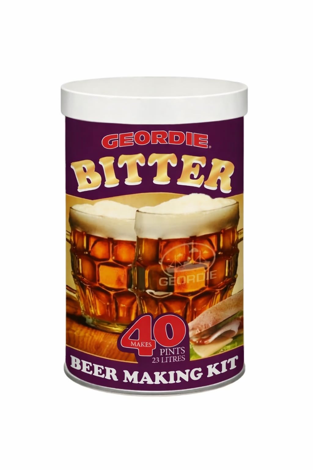 DIAH Do It At Home Geordie Bitter Beer Making Kit with Airlock - Makes 40 Pints (23L) of Traditional British Ale - Premium DIY Craft Beer Ingredients Set - Rich Copper Flavor & Aroma