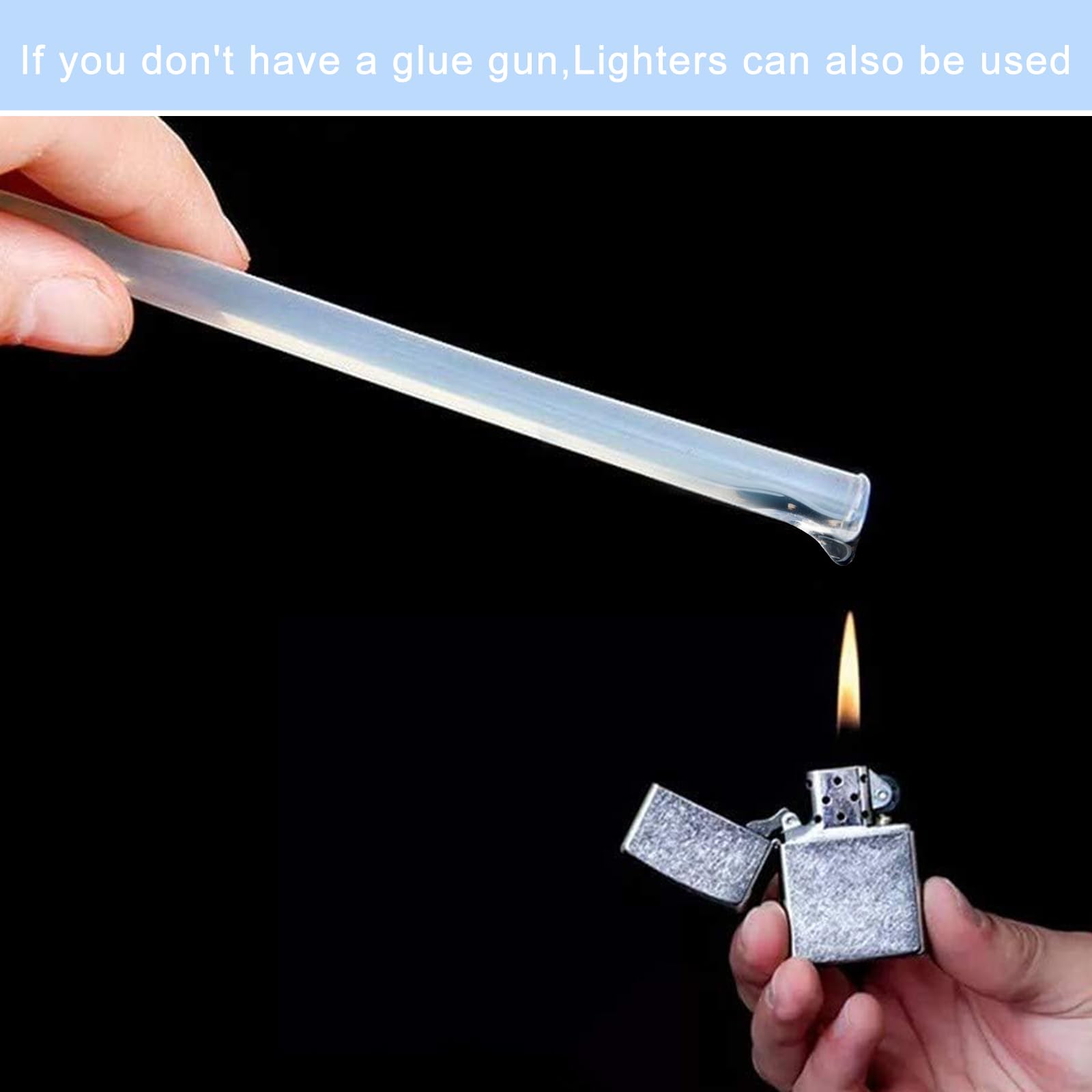 Diompirux 100 pezzi Colla a Caldo 7 x 100 mm, Trasparente Adesivo, Bastoncini di Colla Universali per Pistola a Colla Calda, per Fai Da Te, Riparazioni, Tempo Libero, Artigianato