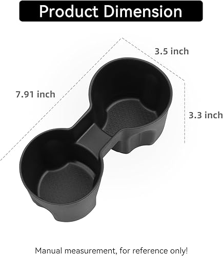 Miniatura 6 de smabee Soporte para taza de consola central para Chevy Equinox 2025 2026 TPE soporte de bebidas organizador de caja de accesorios interiores de