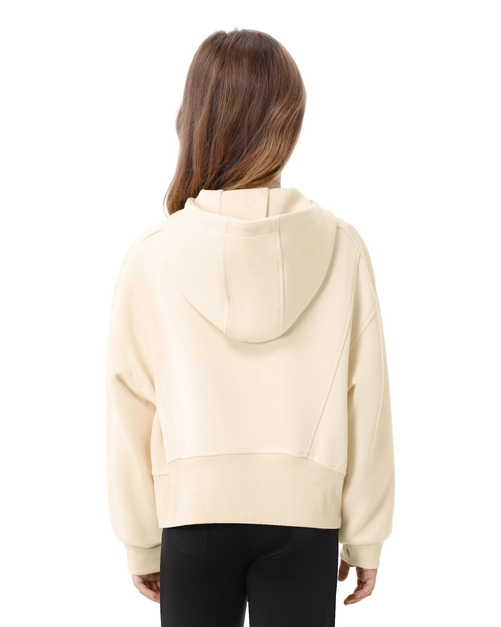 Rolanko Ragazze Felpa con Cappuccio con Cerniera, Cotone Giacca con Cappuccio a Maniche Lunghe Felpa con Tasche per Bambina