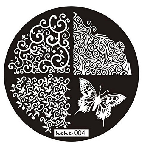 Malloom 1pc New Design Pattern Nail Art Image Stamp Stamping Plates Manicure Template 004