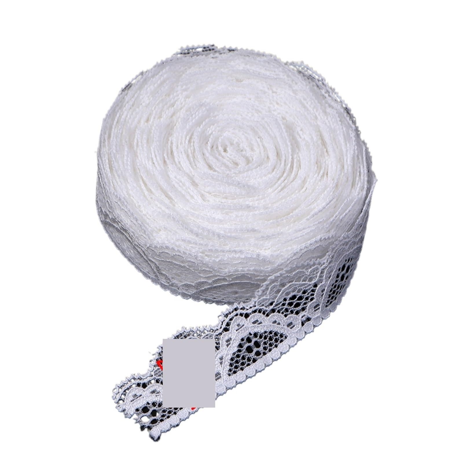 Cinta de encaje blanco elástico para manualidades diy y correas de boda