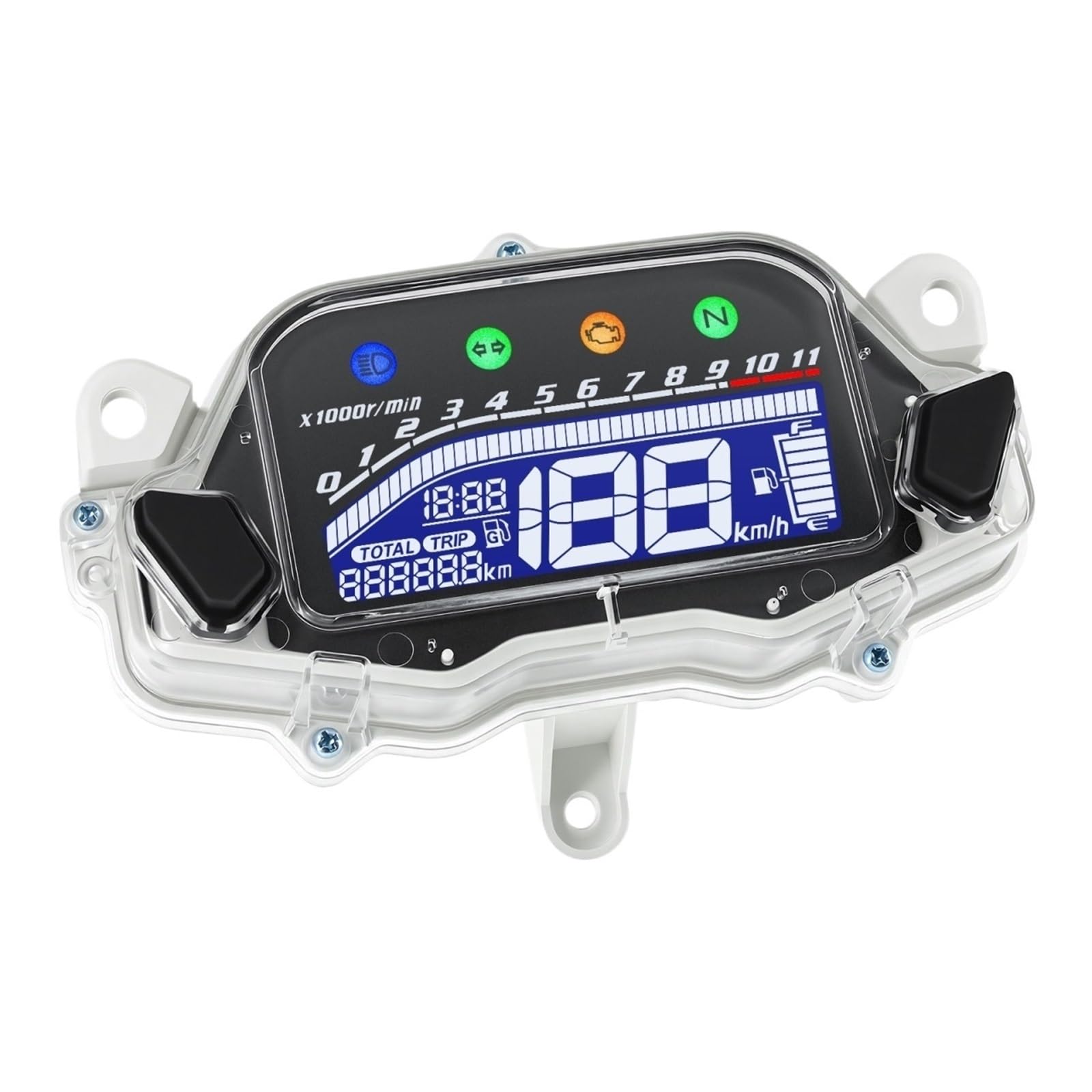 Tableau de bord LCD multifonction moto pour trajets Honda CG - 7