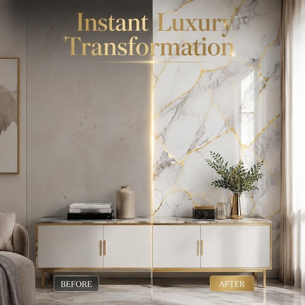 Peel and Stick Stone Stripe Wall Panels Waterproof Backsplash Tile