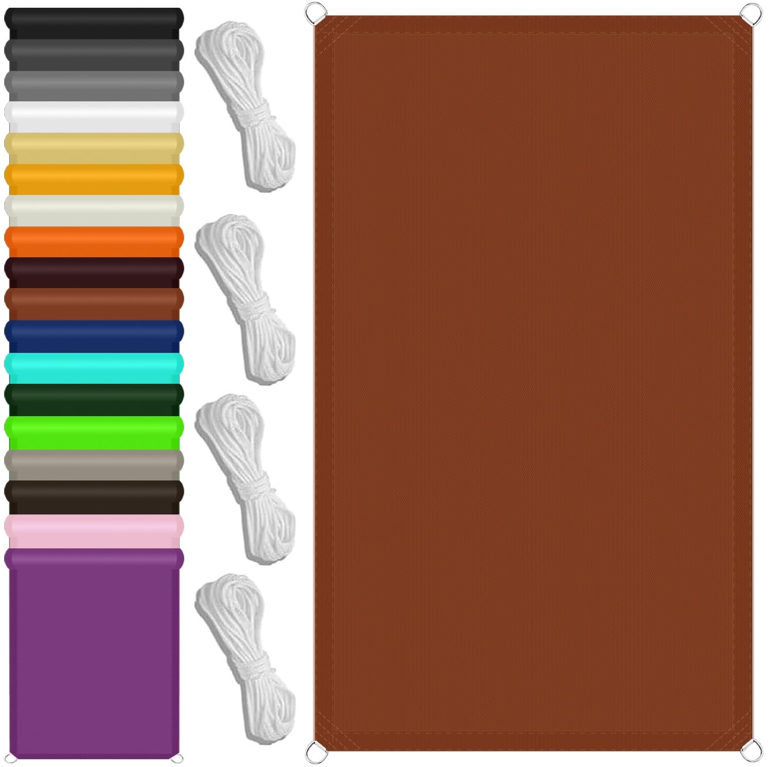 Voile ombrage 2.5 x 6 m pare soleil pour savourer votre patio en été
