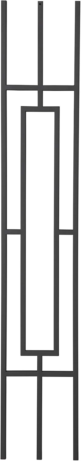T813 - Iron Baluster - Rectangular Panel - 44 x 1/2 Square - Box of 5 (Satin Black)