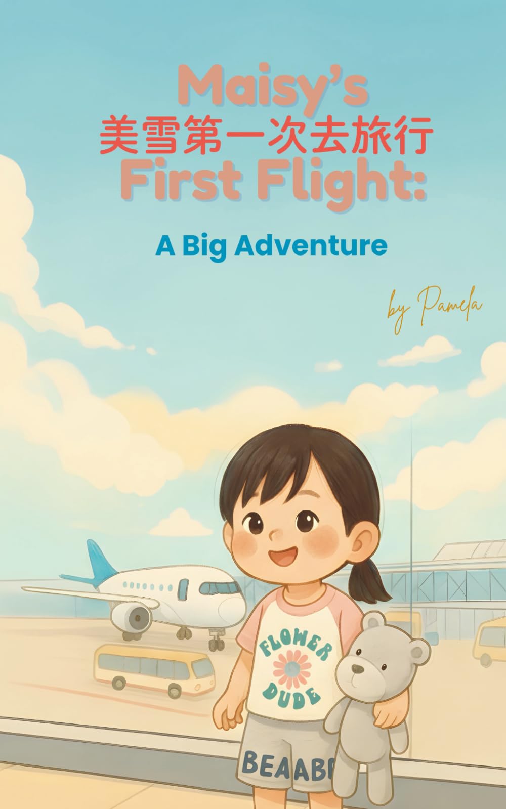 Maisy’s First Flight – A Big Adventure (美雪的第一次飛行): A Bilingual Chinese-English Story for Kids about Air Travel | Includes Flight Log & Parents’ Guide