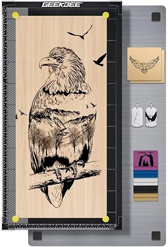 Miniatura 1 de Cama láser de panal de abeja de 17.32 x 17.32 x 0.87 pulgadas para xTool D1D1 Pro, panel de trabajo con placa de aluminio para CO2 o la mayoría de