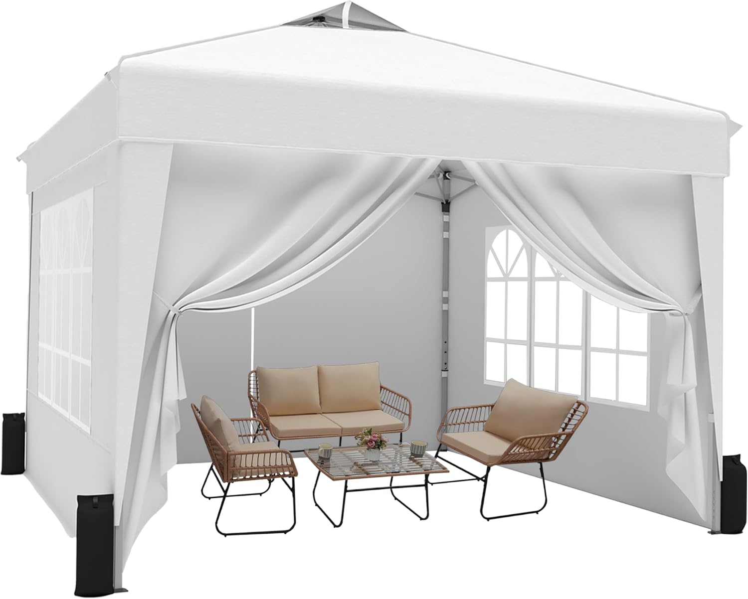 SANWAY 10x10 Pop Up Canopy Tent Review: Waterproof Shade for Backyard Gardens, Parties & Lawn Events