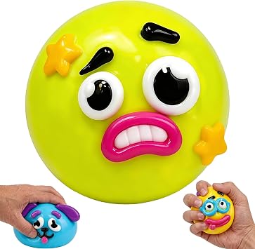 DIY Face Squishy Toy, Curiosities Dog Face Squishy Cute Slow Rise Relaxing Sensory Fidget Relief for Anxiety ReliefGreen