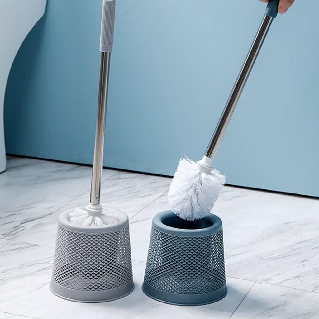 Toilet Cleaner Brush Toilet Brush and Holder Set, Bathroom Toilet Cleaner Brush Toilet Bowl Brushes with Non-Slip Handle and Quick Drying Holder Brush for Bathroom(A)