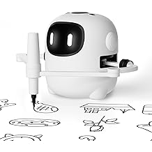 Drawing Robot for Kids with 150 Cards, Voice Interactive Educational Drawing Machine, Montessori Painting Learning Toys for 3 4 5 6 7 8 Year Old Boys Girls Birthday Party