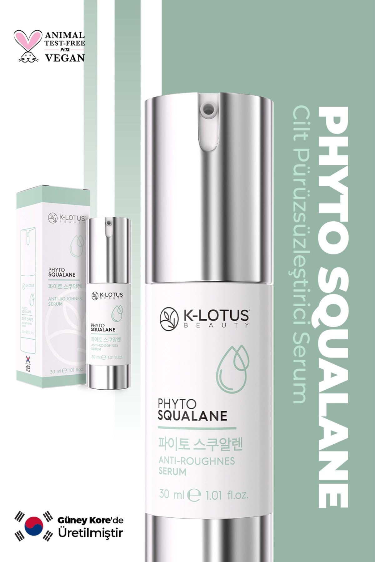 K-Lotus Beauty Phyto Squalane Cilt Pürüzsüzleştirici Kore Mucizesi Cilt Bariyer Onarıcı Cilt Serumu 30 ml
