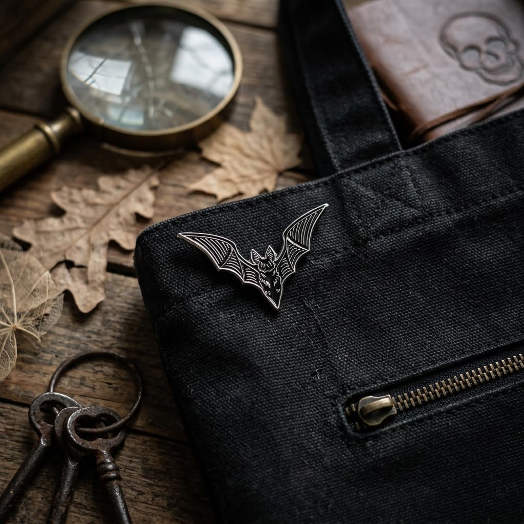 Funny Bat Enamel Pin, Cute Animal Pins Brooch for Backpacks, Jackets, Hats image 4