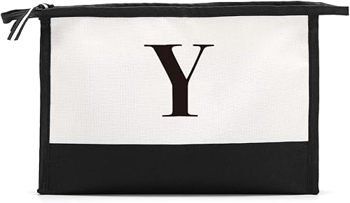 Vista 53 de Monogrammed for Women Initial bridesmaid gifts, Personalized monogram Monogram Cosmetic Bag,Travel Makeup Bag Suitable for Wedding weekend Beach