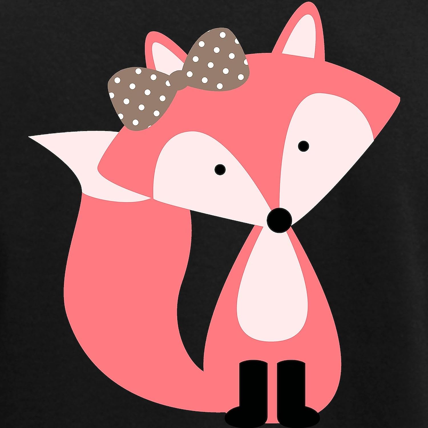 CafePress Cute Pink Fox Women's Dark Pajamas Womens Novelty PJ Sleepwear