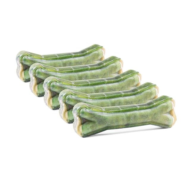 Huesos masticables DOGBOSS Ingredientes 100% Naturales, Diferentes tamaños y sabores (5 Huesos Salvia Dental
