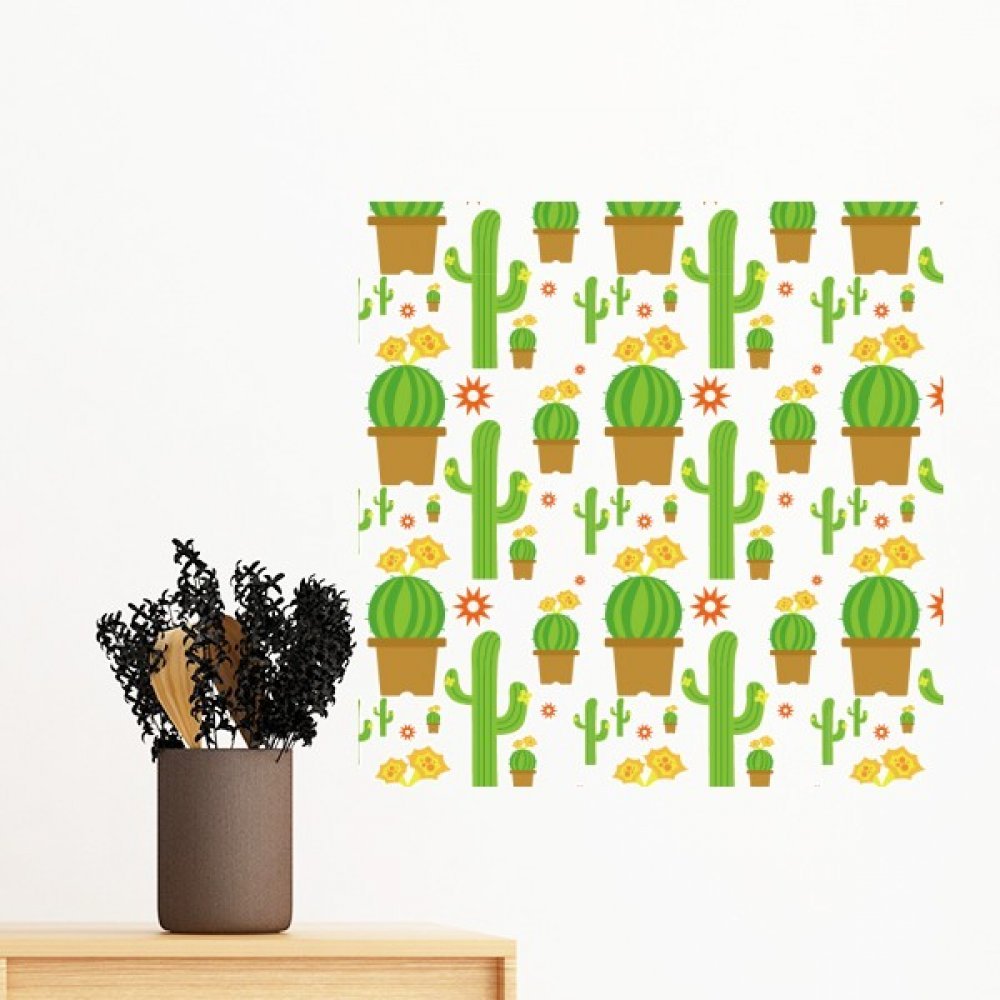Sticker mural succulentes pour créer un coin nature chambre